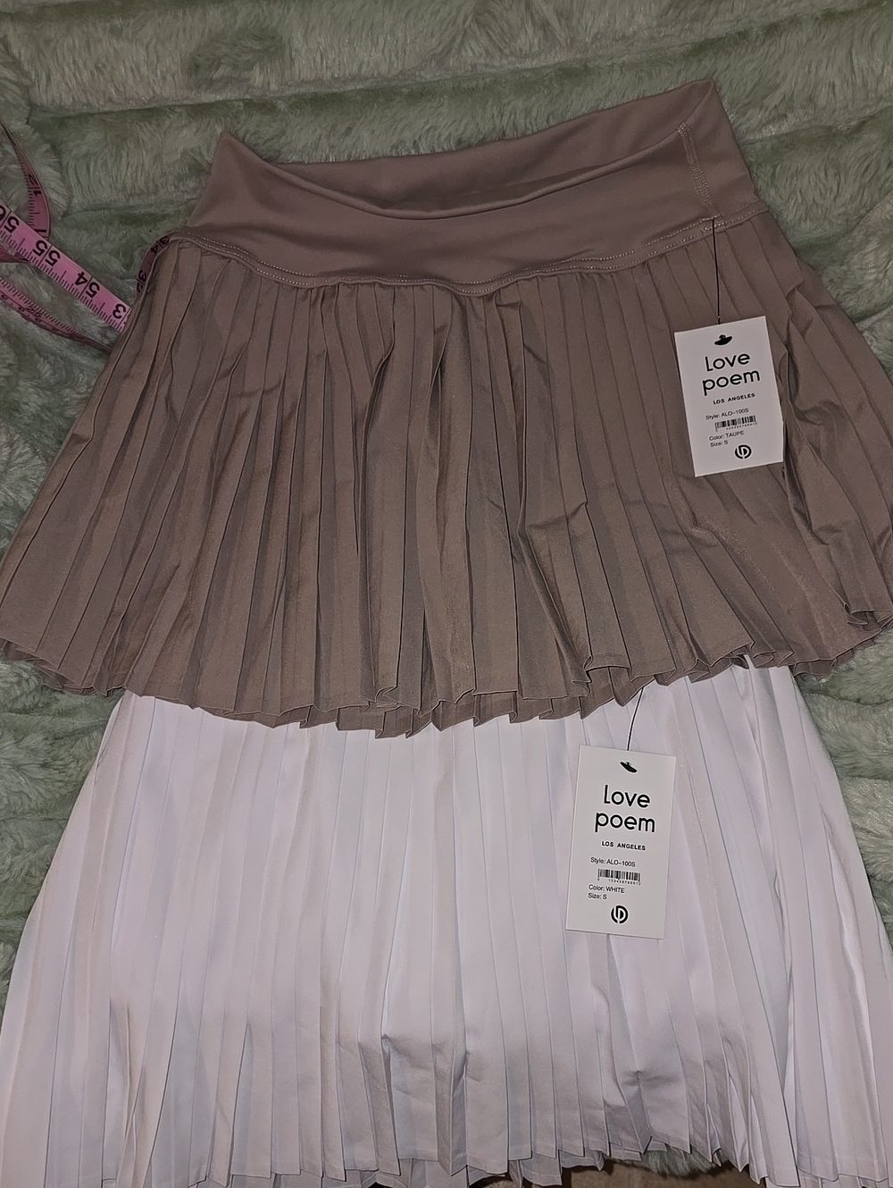 Love Poem Mini Skorts - 1 White And 1 Taupe
